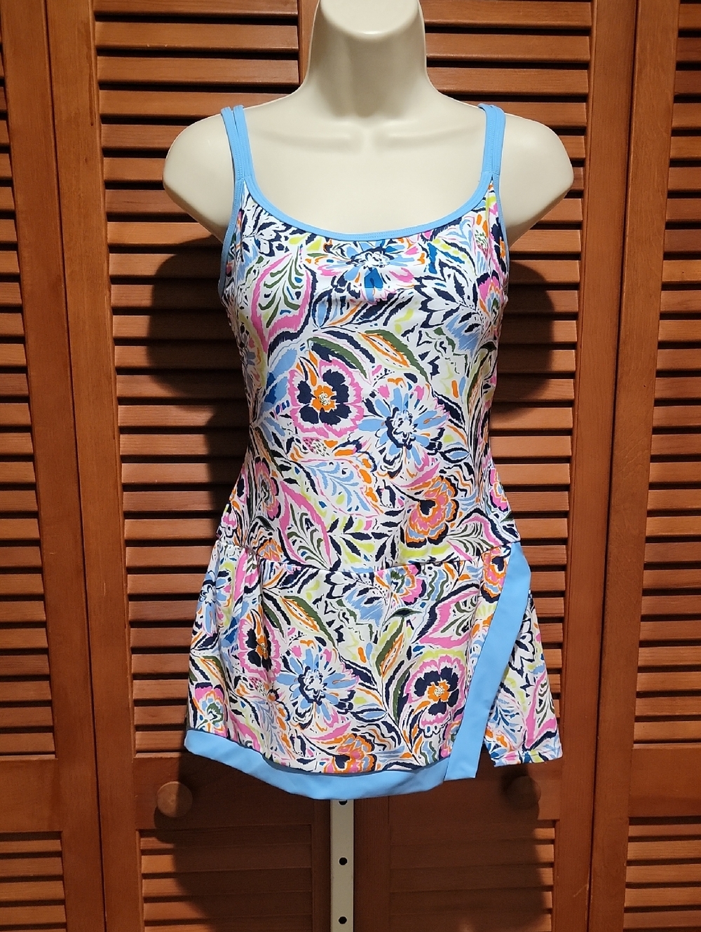 INTO THE BLUE WOMEN'S FLORAL SWIM DRESS